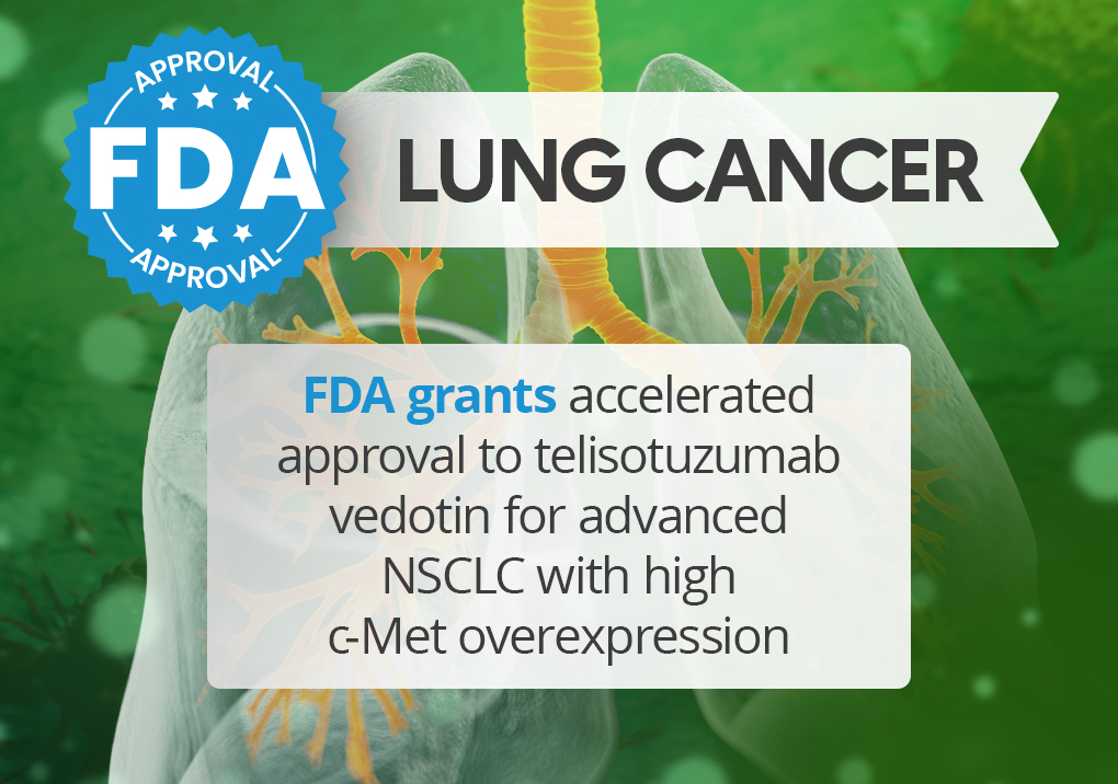 FDA grants accelerated approval to telisotuzumab vedotin for advanced NSCLC with high c-Met overexpression