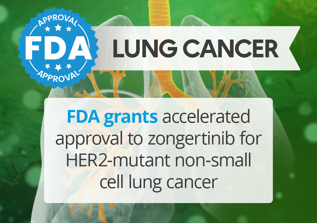FDA grants accelerated approval to zongertinib for HER2-mutant non-small cell lung cancer